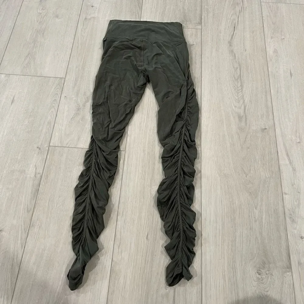 Lululemon Leggings Womens 4 Black Into Something Good Tight 28